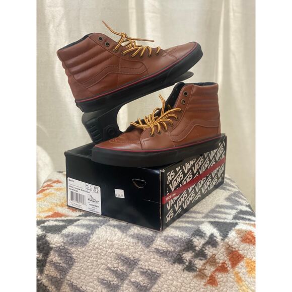 Vans (hiker) Sk8 Hi Tortoise Shell/Black m8.5/ w10 - Picture 3 of 9